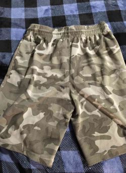 Boys Camo Print Elastic Waist Shorts Med