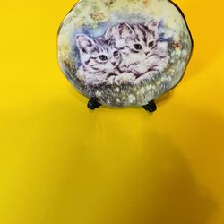 Bone China Mini Kitten Plate