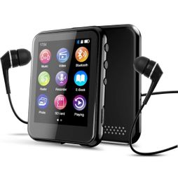 MP3 Player with Bluetooth 5.3, 16GB 2.4-Inch Full Touchscreen Music Player