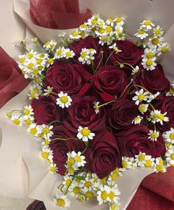 Red roses bouquet
