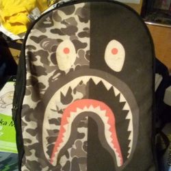 Bape Camo Shark Bookbag 🎒 Backpack 