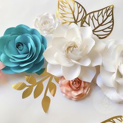 Beautiful Elegant Paper Flower Decor - Wedding, Quince, Room Decor