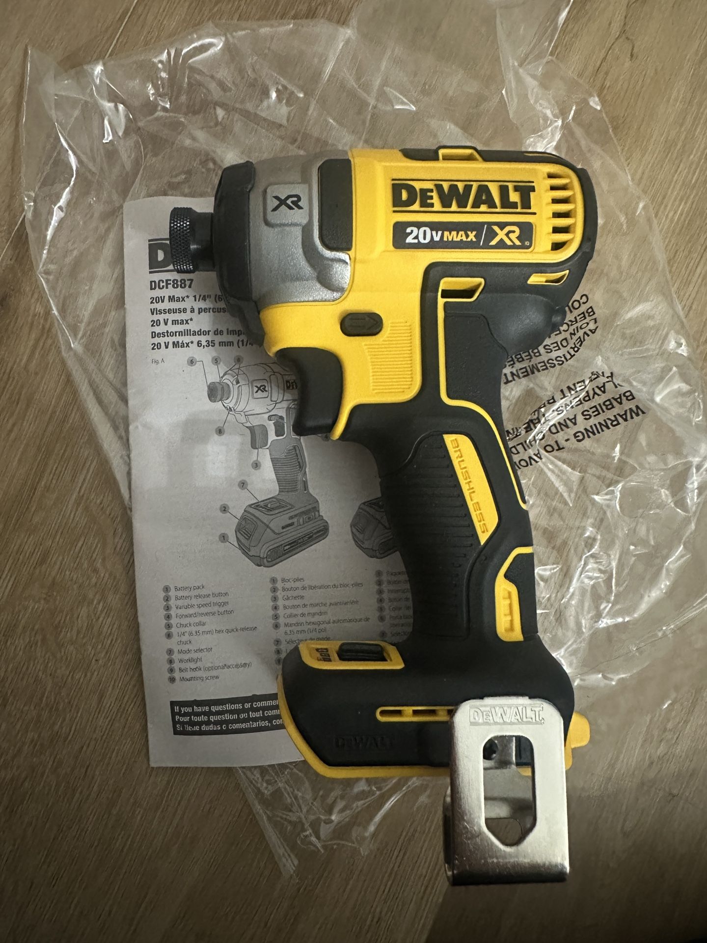 (new) Dewalt 20v XR Impact Driver (3-speed)
