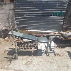Workout Bench And WEIGHTS. 