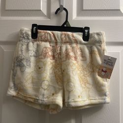 Brand New Winnie The Pooh Cream Shorts Size S Juniors 