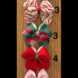 4in Christmas Sailor Bows