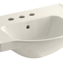 Kohler Veer Centerset Sink Basin 24” (Almond)