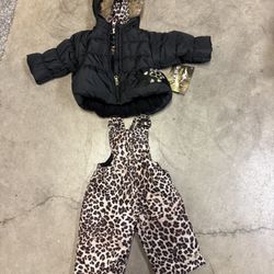 Baby Girl PacificTrail Outdoor Wear Jacket & Bib 6mo