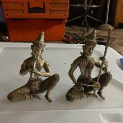 Antique Thai Musician Bronze