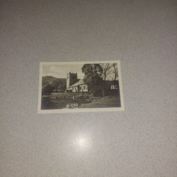 RARE VINTAGE 1920'S GRASMERE CHURCH UNUSED POSTCARD 