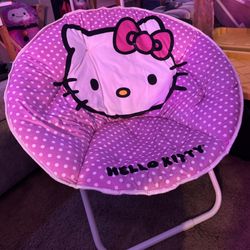 Foldable Hello Kitty Saucer Chair