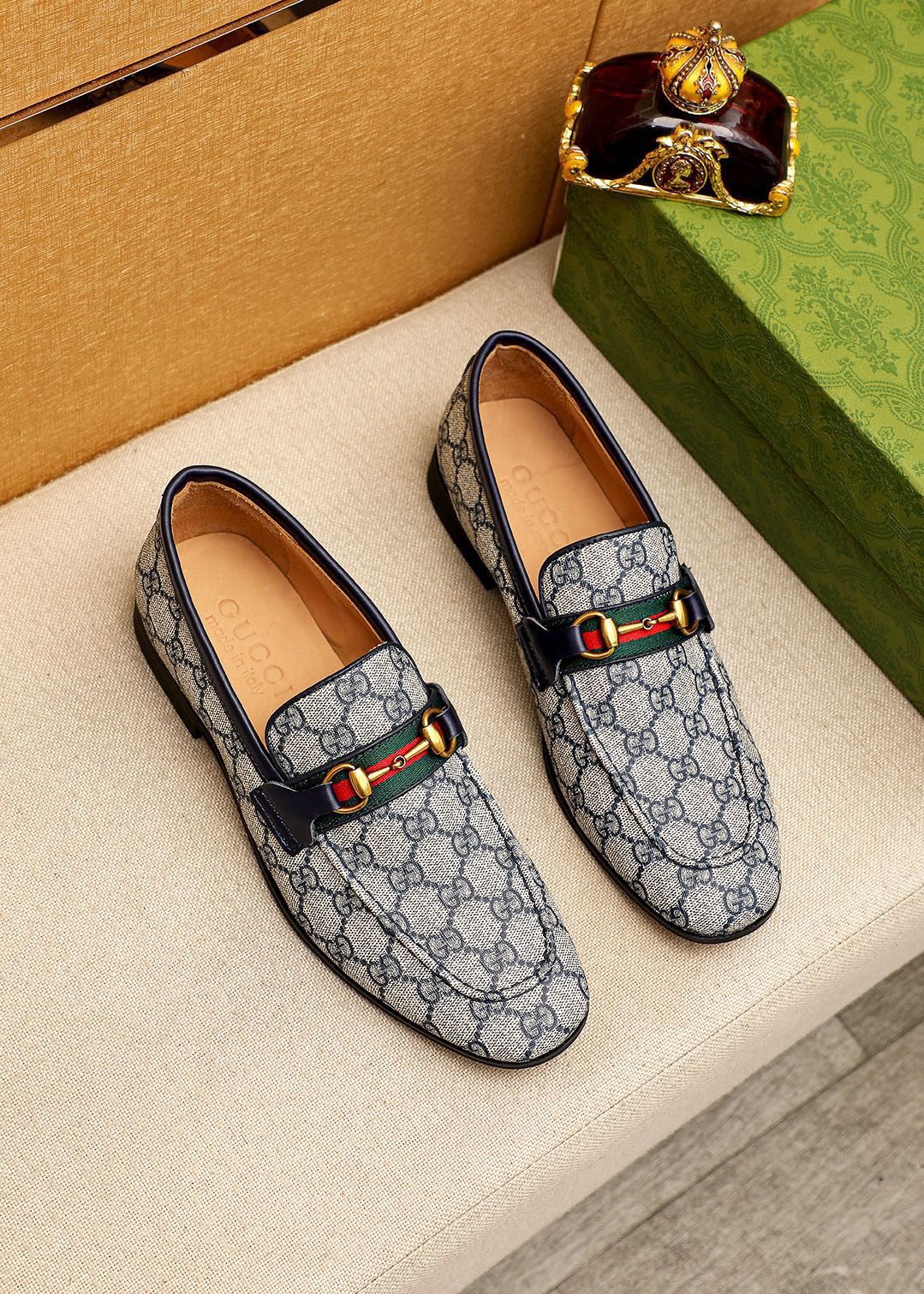 New Men's Gucci Leather Shoes
