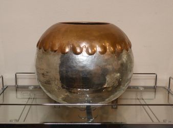 Godinger Silver & Copper Hammered Decorative Bowl