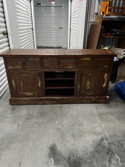 Rustic Wood TV Stand / Media Console