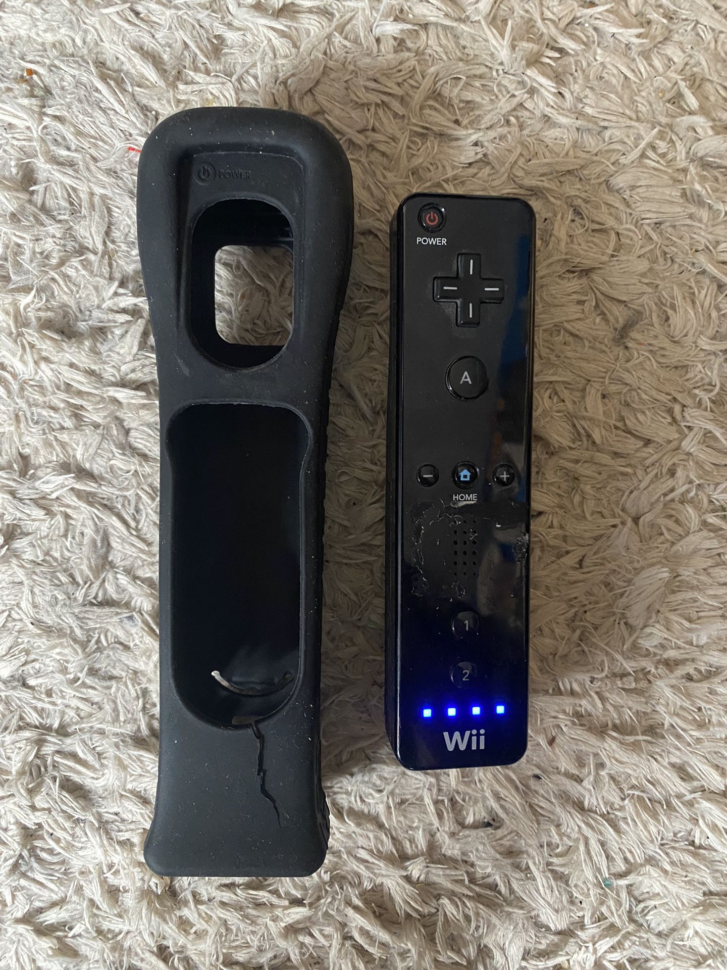 OEM Nintendo Wii Controller Black Motion Plus Remote RVL-036