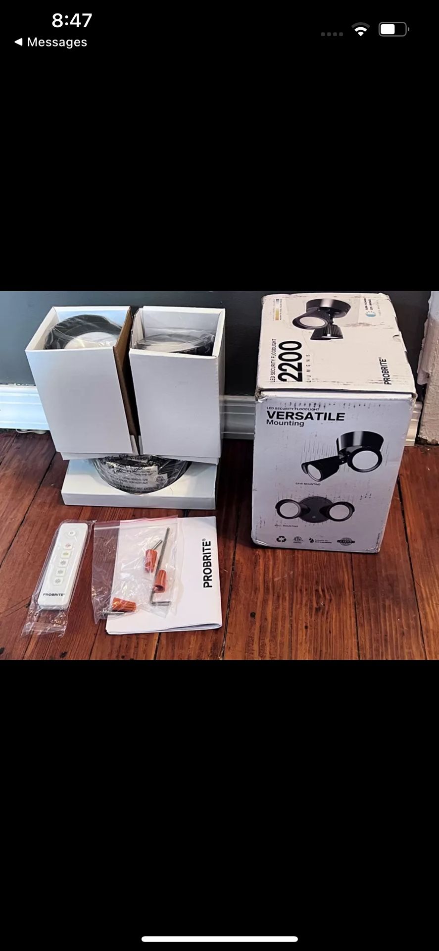 PROBRITE 22W Bronze Outdoor Integrated LED 2-Head 5 CCT Tunable Security Light