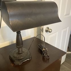 Bankers Lamp Like New Adjustable Height 