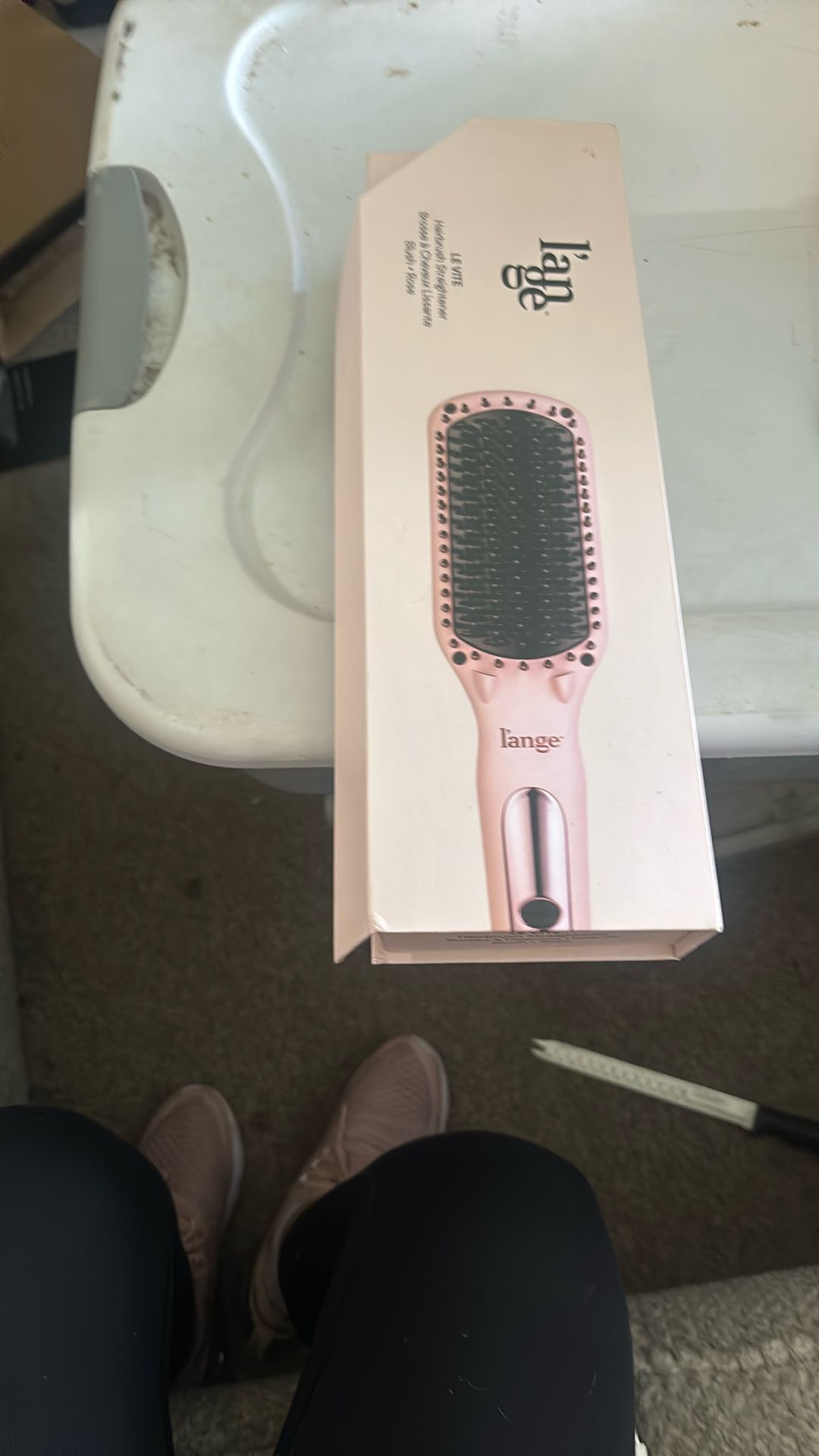 Iange Hairbrush Straightener