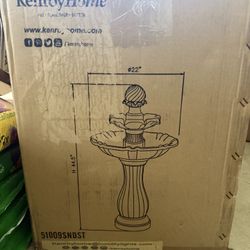 Kenroy Home Solar Powered Patio Fountain 
