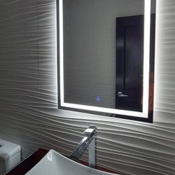 Led Mirror.                                                   Bathroom Vanity 