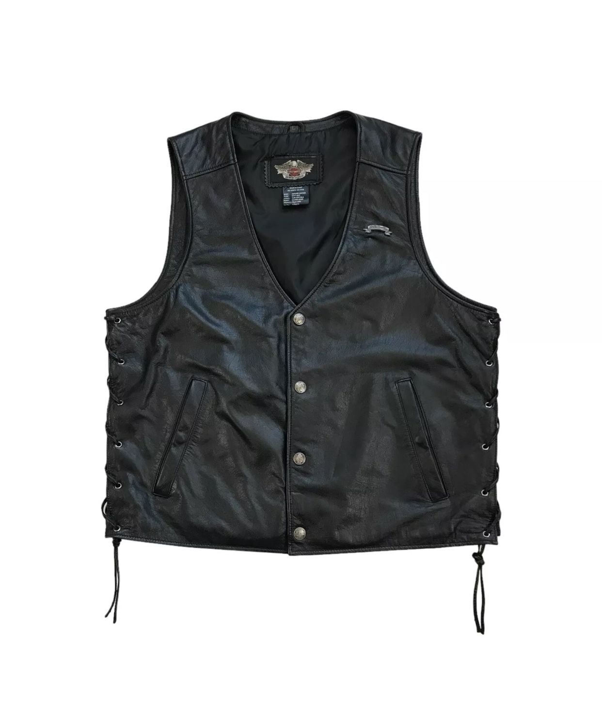 Harley Davidson Leather Vest Mens Harley Davidson Leather Vest Men