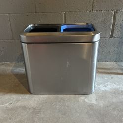 Small Simple Human 2 Part Trash Can