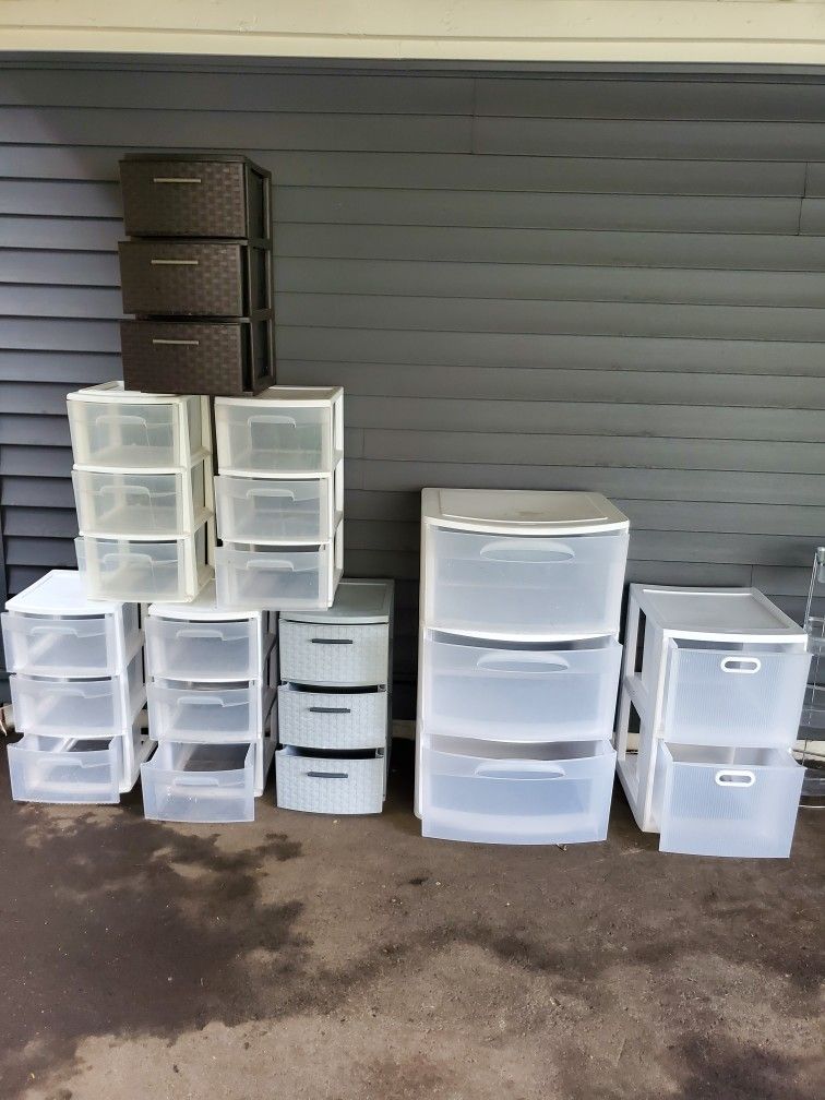 Sterilite Plastic 3 Drawer Storage