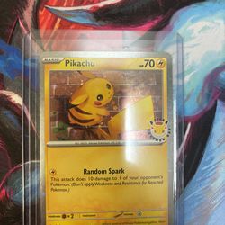 Pikachu 2026 Pokemon Day Stamp - 051/162 - Temporal Forces