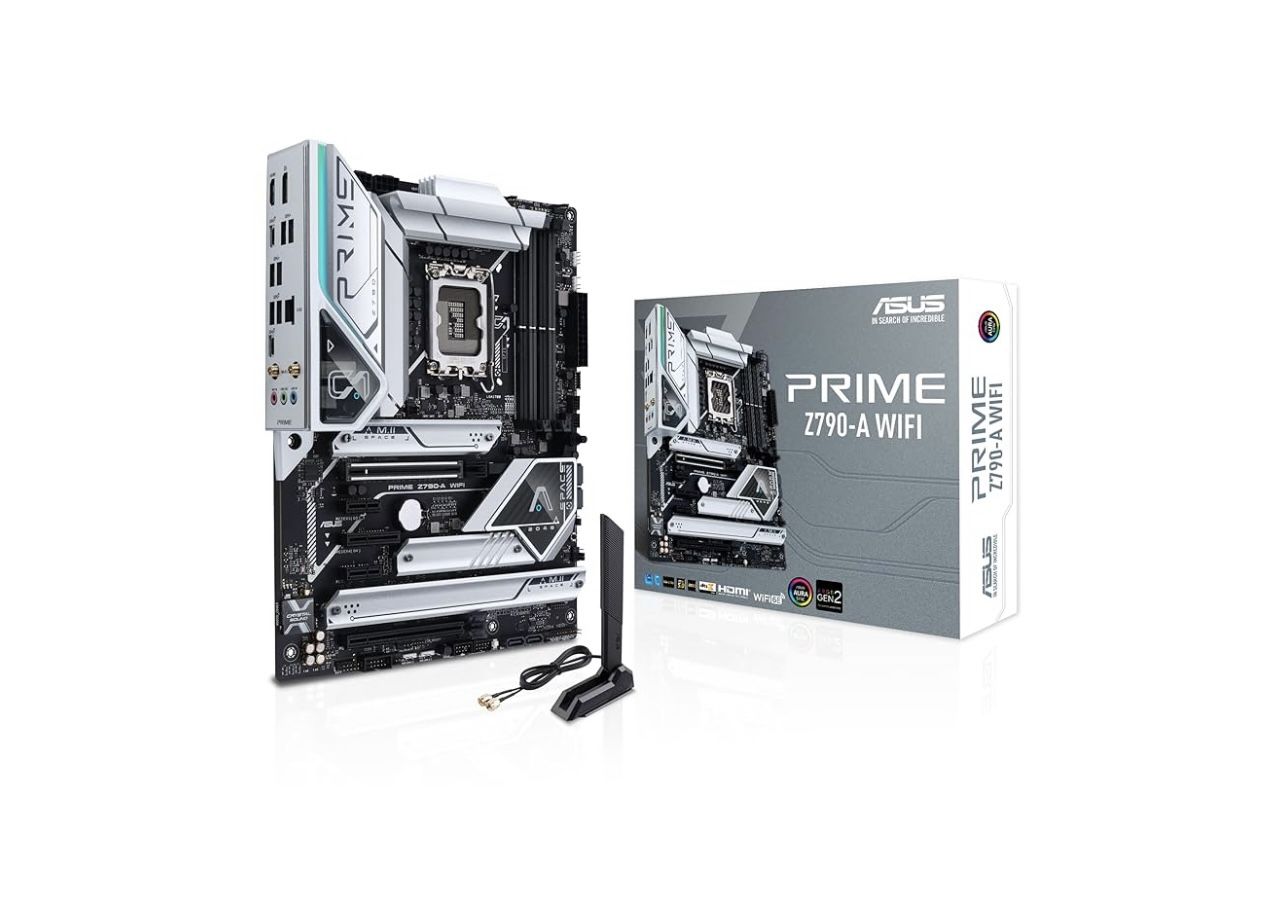 ASUS Prime Z790-A WiFi 6E LGA 1700(Intel 14th,13th&12th) ATX Motherboard (16+1 DrMOS, PCIe 5.0,DDR5,4X M.2 Slots,2.5 Gb LAN,USB 3.2 Gen 2 Front Panel 