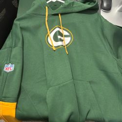 Brand New Green Bay Packers, Nikes Hoodie And Brand New Aaron Rodgers Nike On Field Authentic Football Jersey