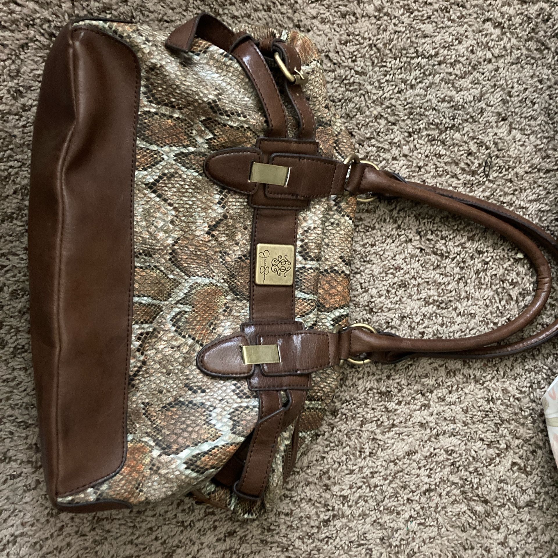 Jessica Simpson Snake Print Shoulder Purse