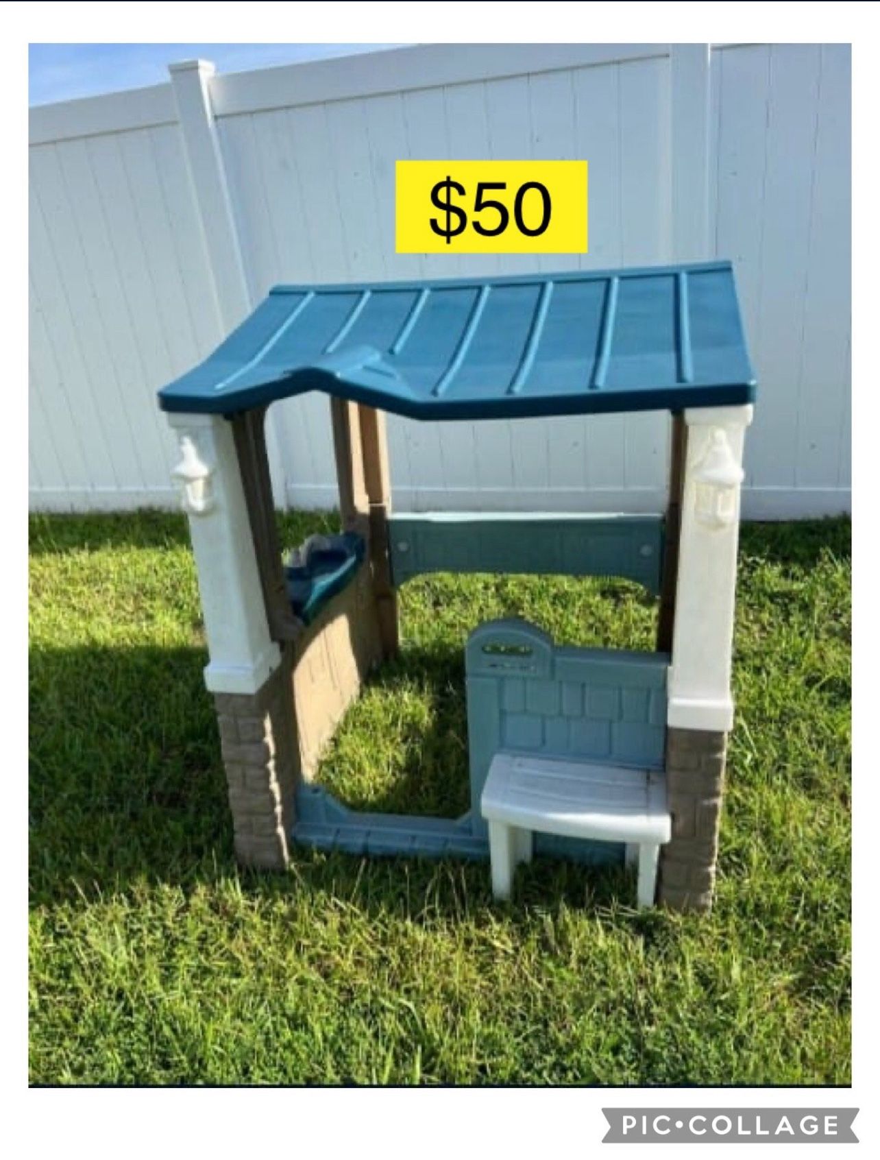 Outdoors kids playhouse playground / Casita niños