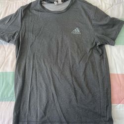 Adidas Climalite T-Shirt Size Large Charcoal Black/Gray