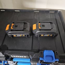 Worx 20v 2.0ah Battery's 