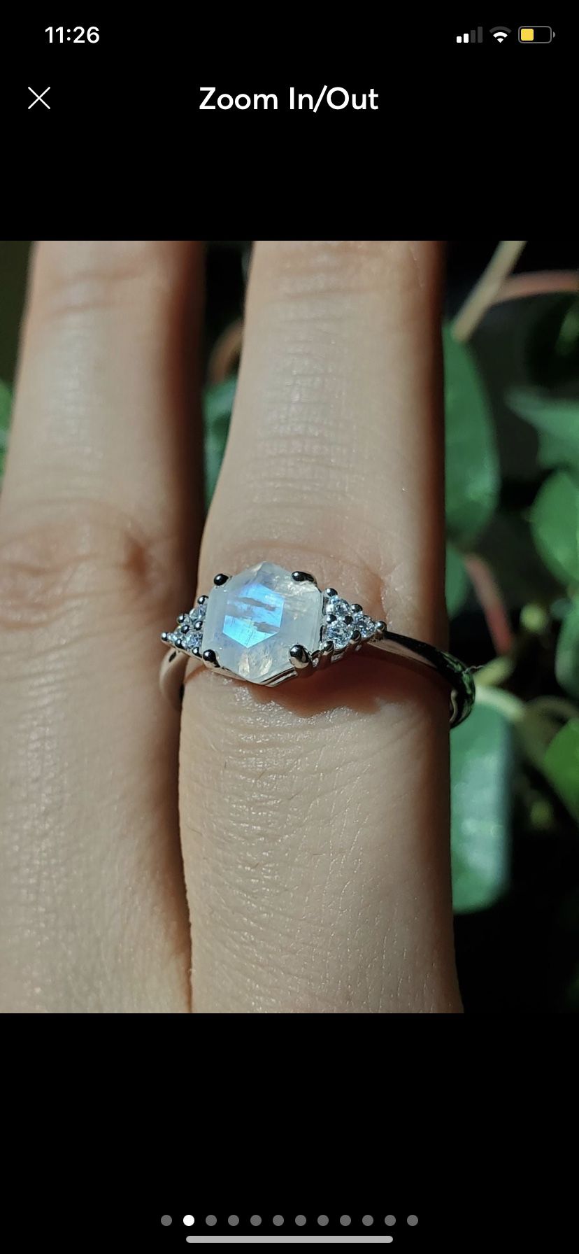 Moonstone Ring S925 Size 6,7&8