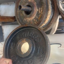 Fitness Gear 10 Pound Single Weight Olympic 2”