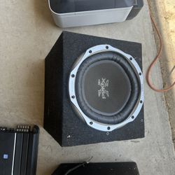2 car subwoofers plus amp