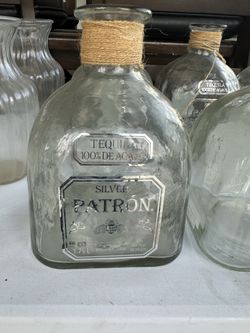 Patron bottles XL as centerpiecevase