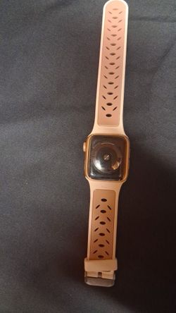 Apple Watch-Series 5- flawless condition-40mm- has pink trim.