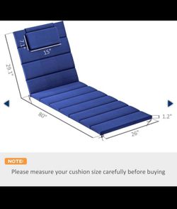 1 Lounge Cushion Blue  