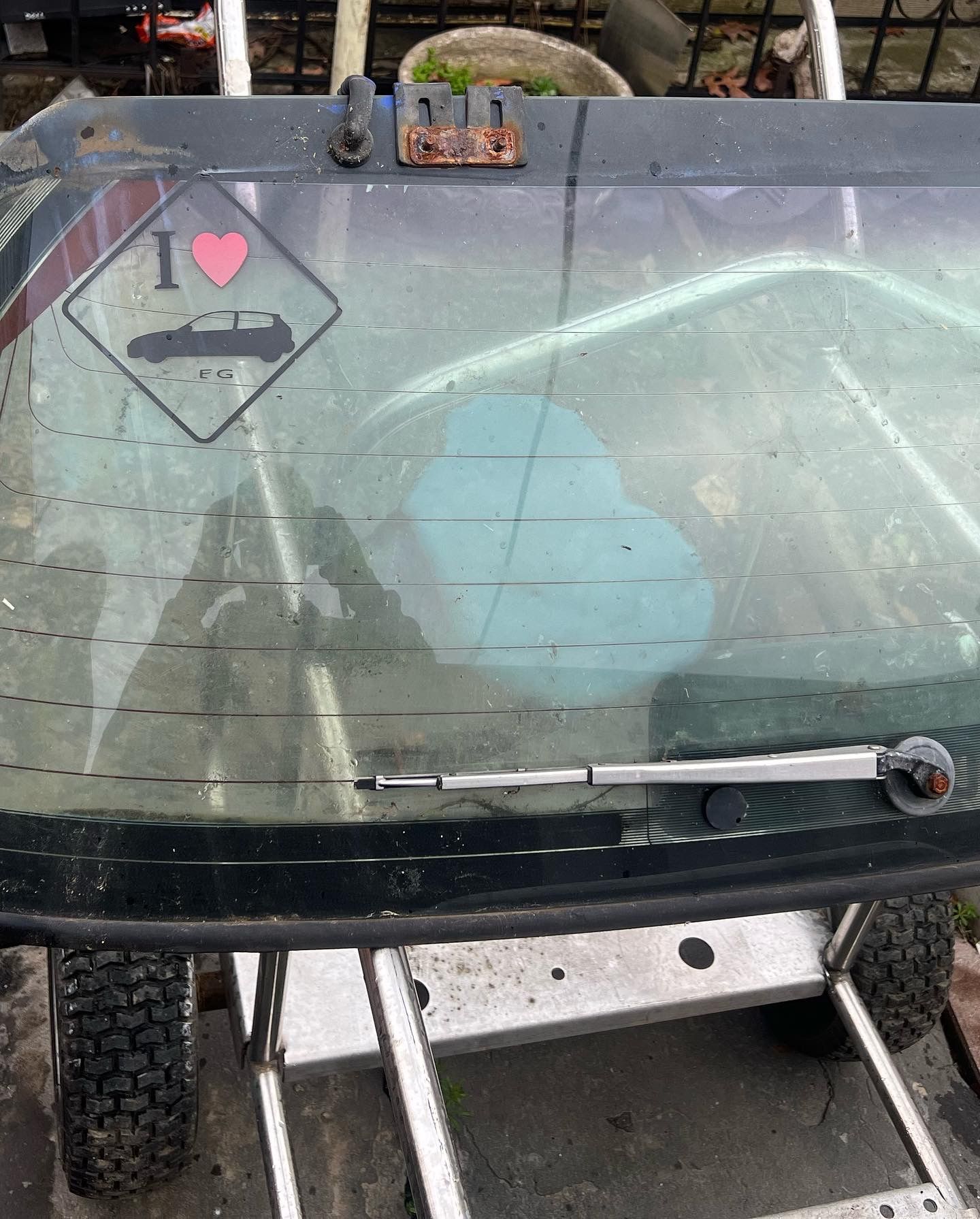 92-93 Honda Civic Eg Hatch Bubble Rear Window