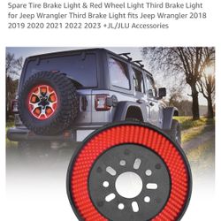 18-23 Jeep Wrangler Spare Tire Brake Light 