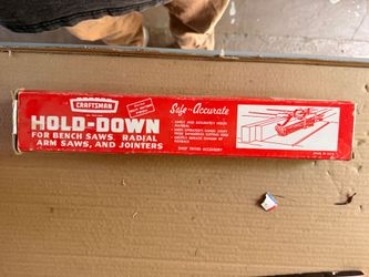 Vintage Craftsman 9-3230 Hold Down For Bench Radial Arm Table Saws Jointers USA