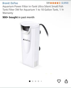 1-10 gallon fish filter 