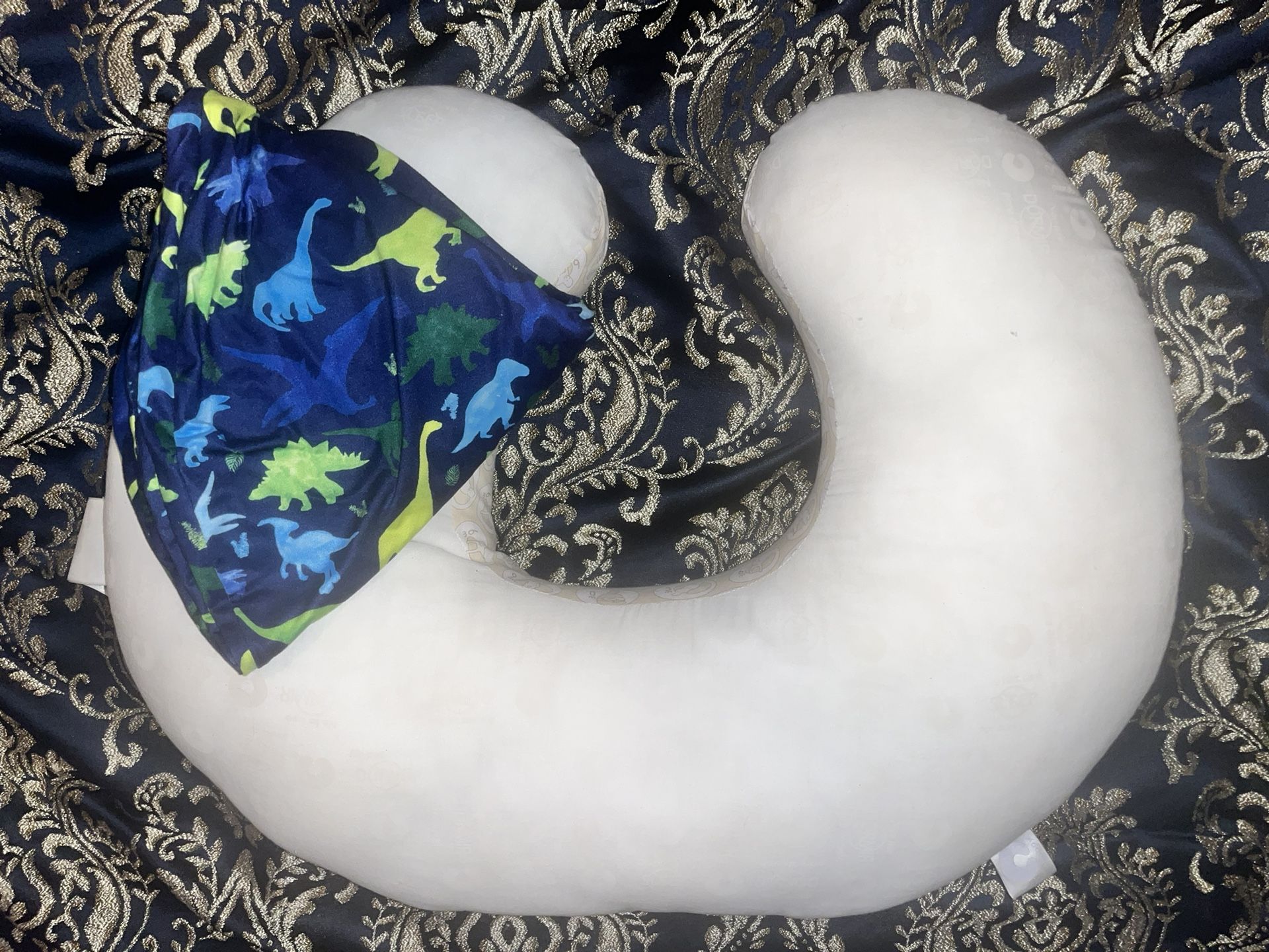 Boppy With Dinosaur Cover 