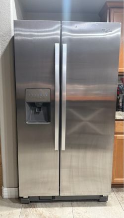 Whirlpool stainless steel side by side refrigerator