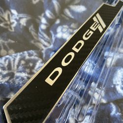 Dodge License Plate Frame / Brass / Carbon Fiber