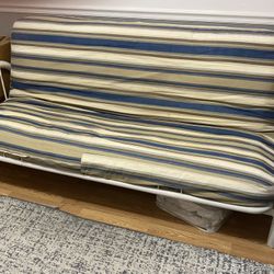 Metal Framed Futon Couch/Bed— Excellent Condition