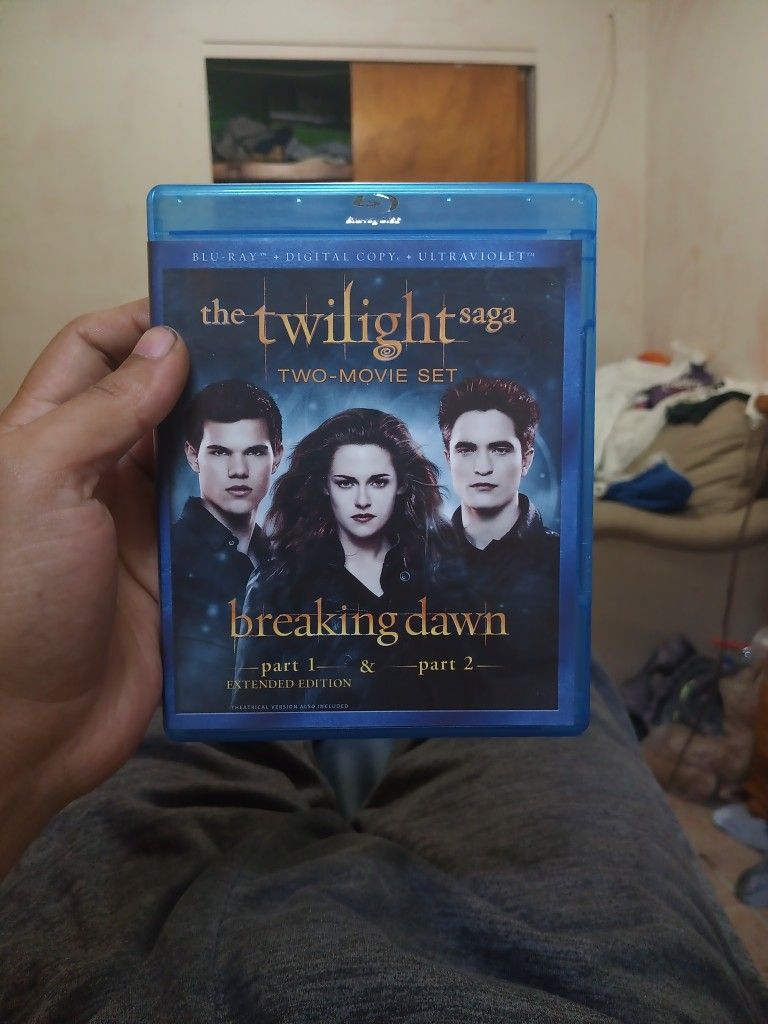 The Twilight Saga Breaking Dawn Part 1 And Part 2. On Blu Ray. 