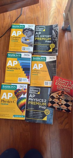 AP Prep Books Lot – Barron's & Princeton Review